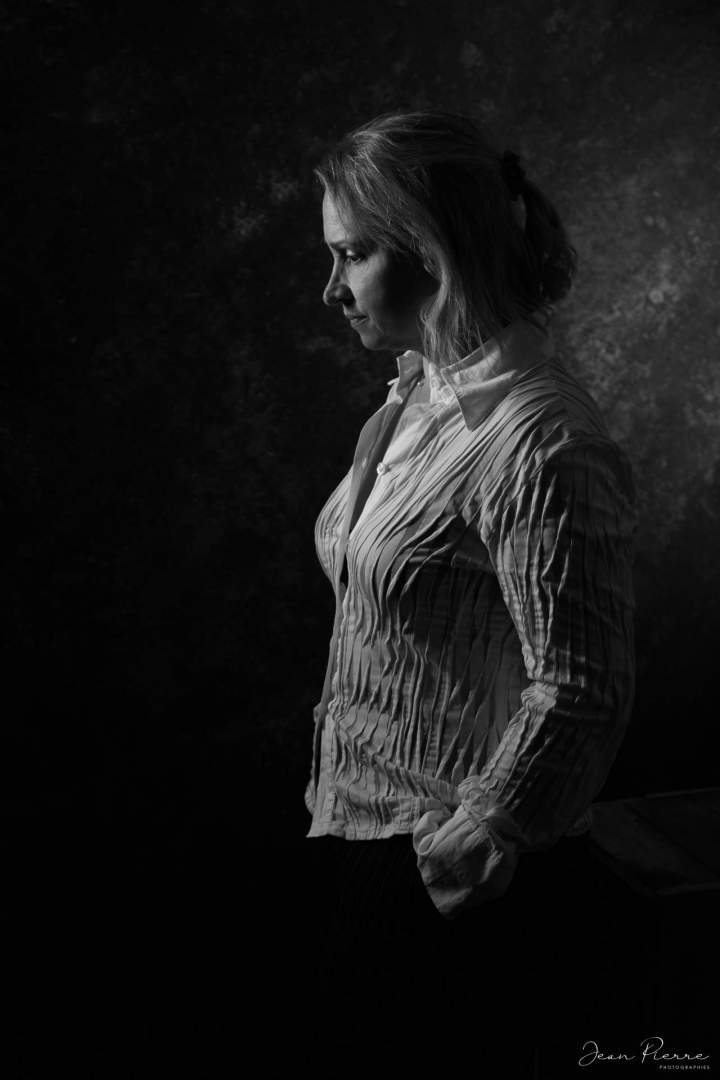 Portrait femme noir et blanc Jean Pierre Giraud Photographies